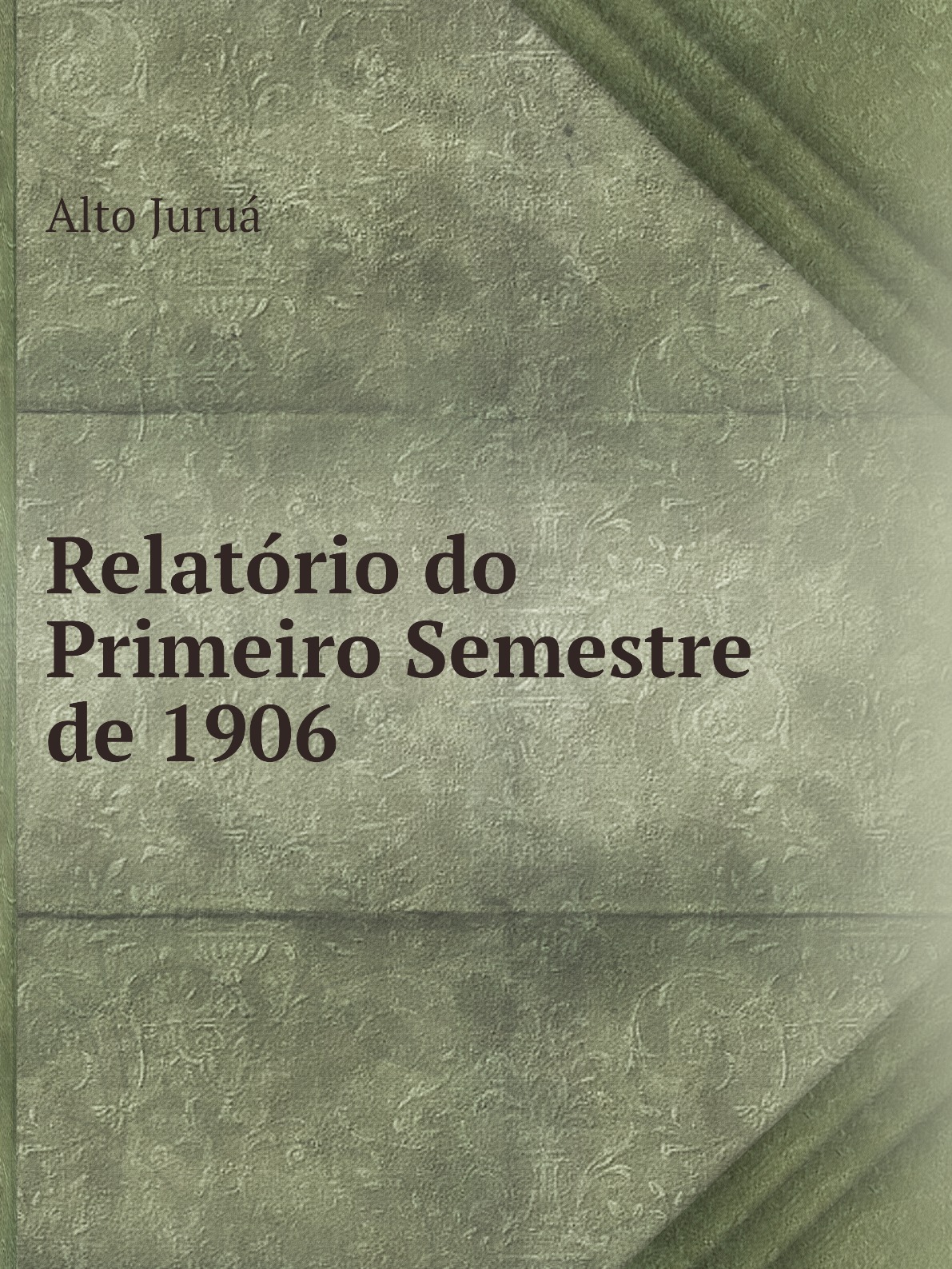 

Relatorio do Primeiro Semestre de 1906