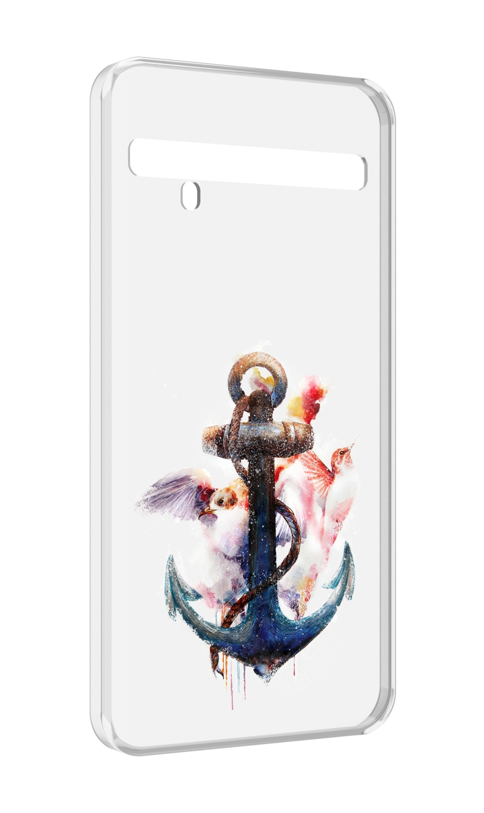 

Чехол MyPads якорь с птицами для TCL 10 Pro / TCL 10 + Plus, Прозрачный, Tocco