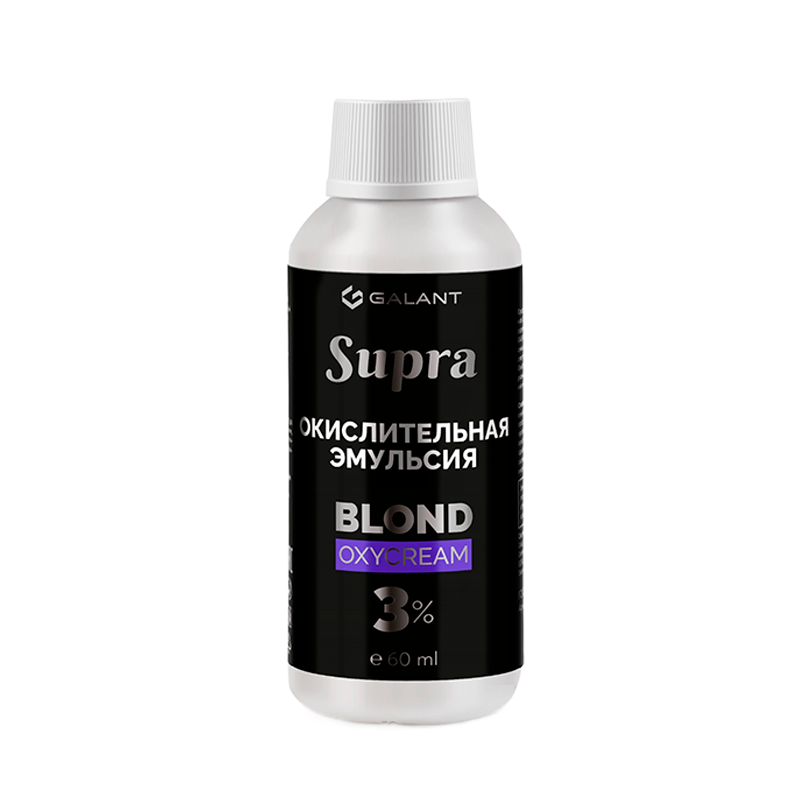 Окислительная эмульсия для волос Galant Supra Blond Oxycream 3% кремовая 60 мл