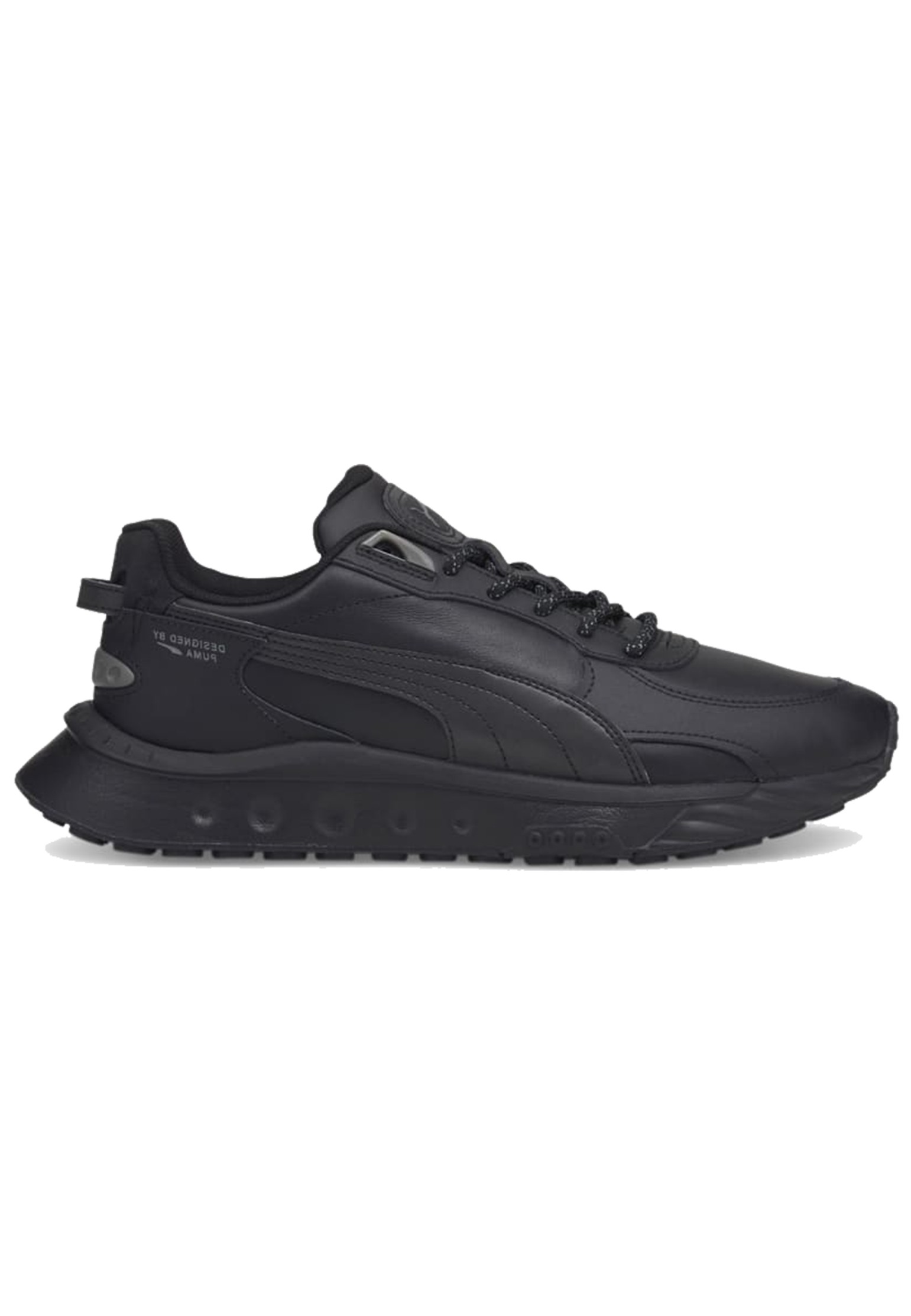 

Кроссовки мужские PUMA Wild Rider Reflective черные 10 UK, Черный, Wild Rider Reflective