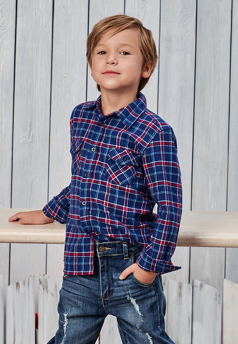 фото Рубашка детская max&jessi aw19c53403424 разноцветный р.122