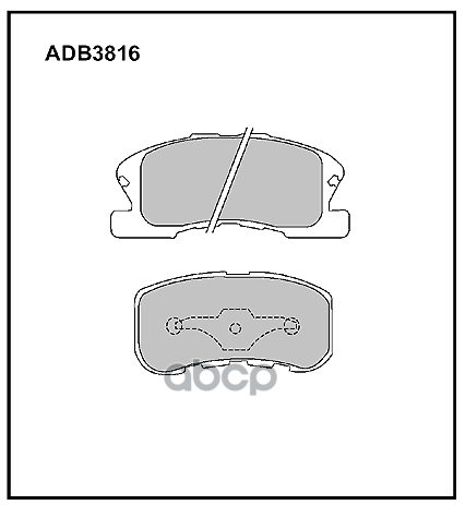 

Тормозные колодки ALLIED NIPPON передние дисковые ADB3816