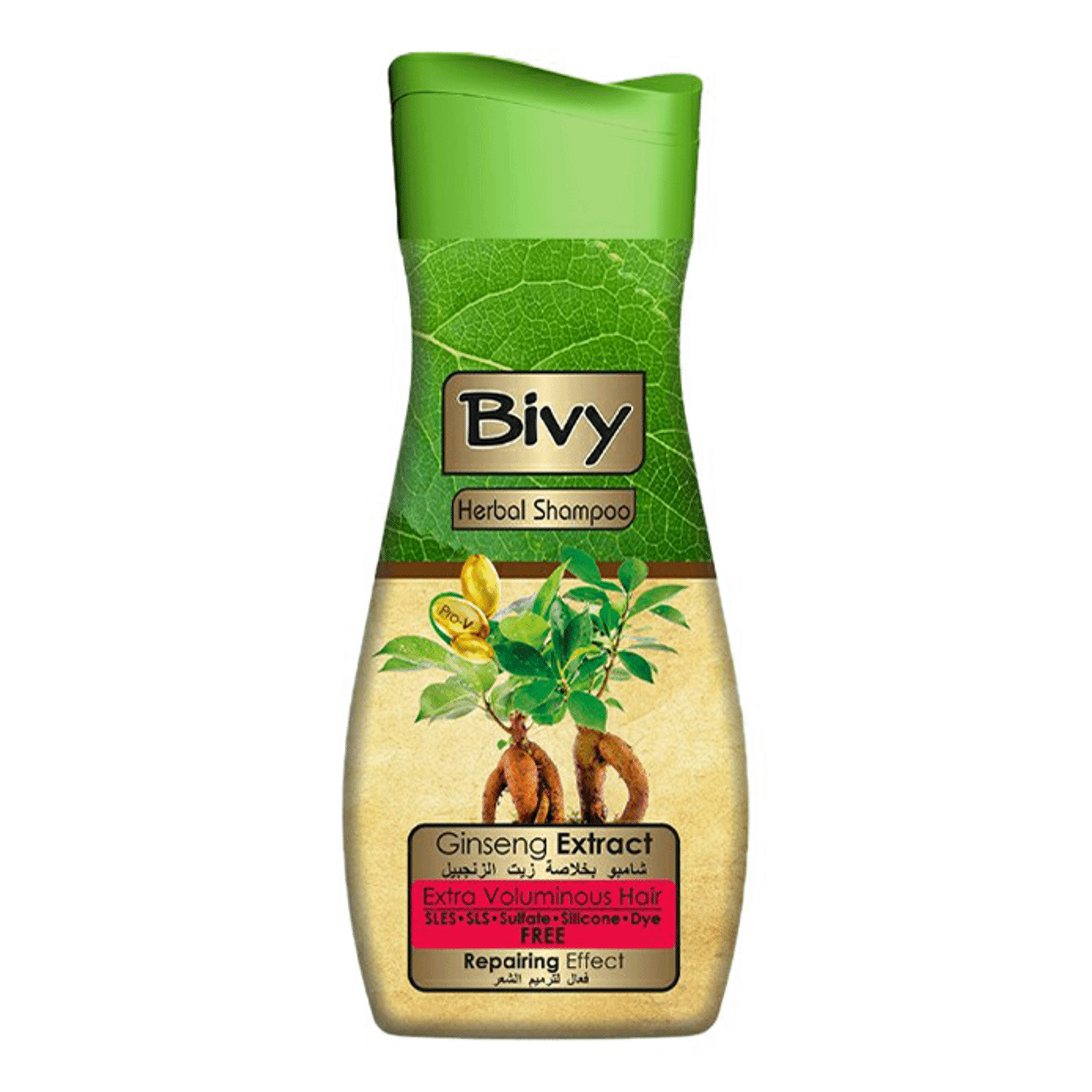 Шампунь для волос Bivy Herbal Shampoo Ginseng экстра объем, с экстрактом женьшеня 600 мл