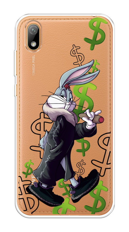 

Чехол на Huawei Y5 2019 "Rich Bugs Bunny", Зеленый;черный;голубой, 69050-6