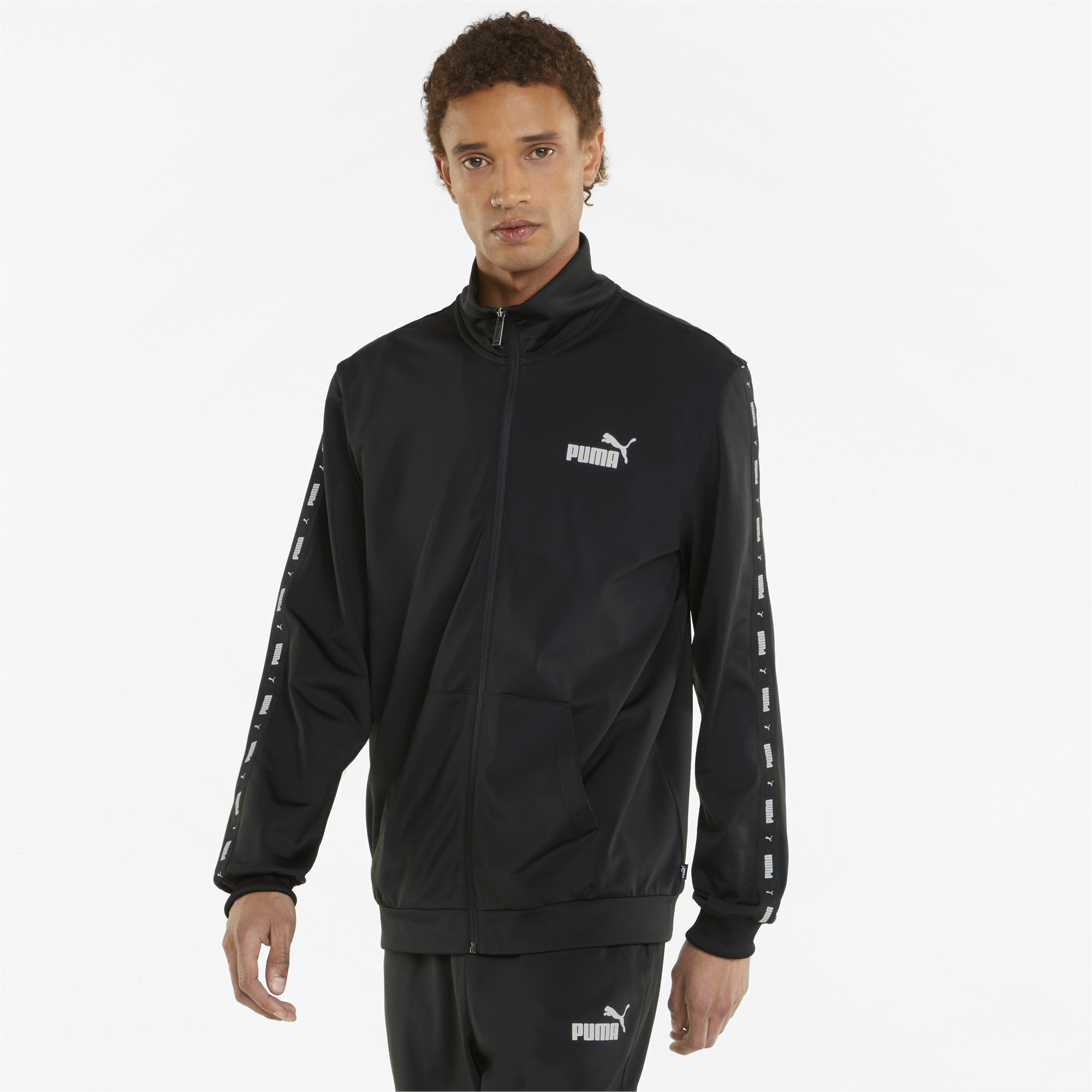 Костюм мужской PUMA Tape Poly Tracksuit черный 2XL