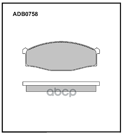 

Тормозные колодки ALLIED NIPPON передние дисковые ADB0758