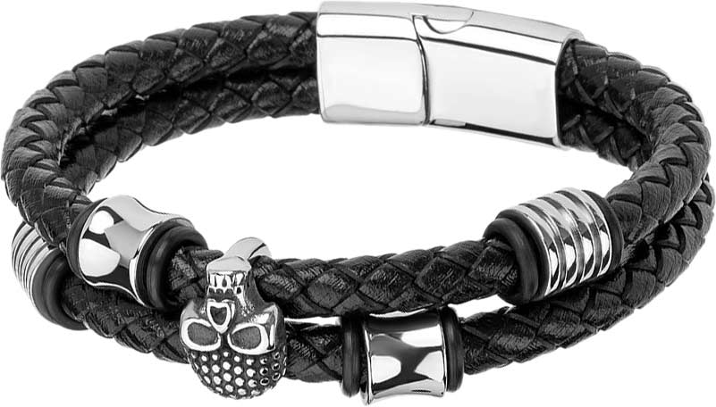 

Браслет из кожи/стали р. 21 DG Jewelry EXLB798, EXLB798