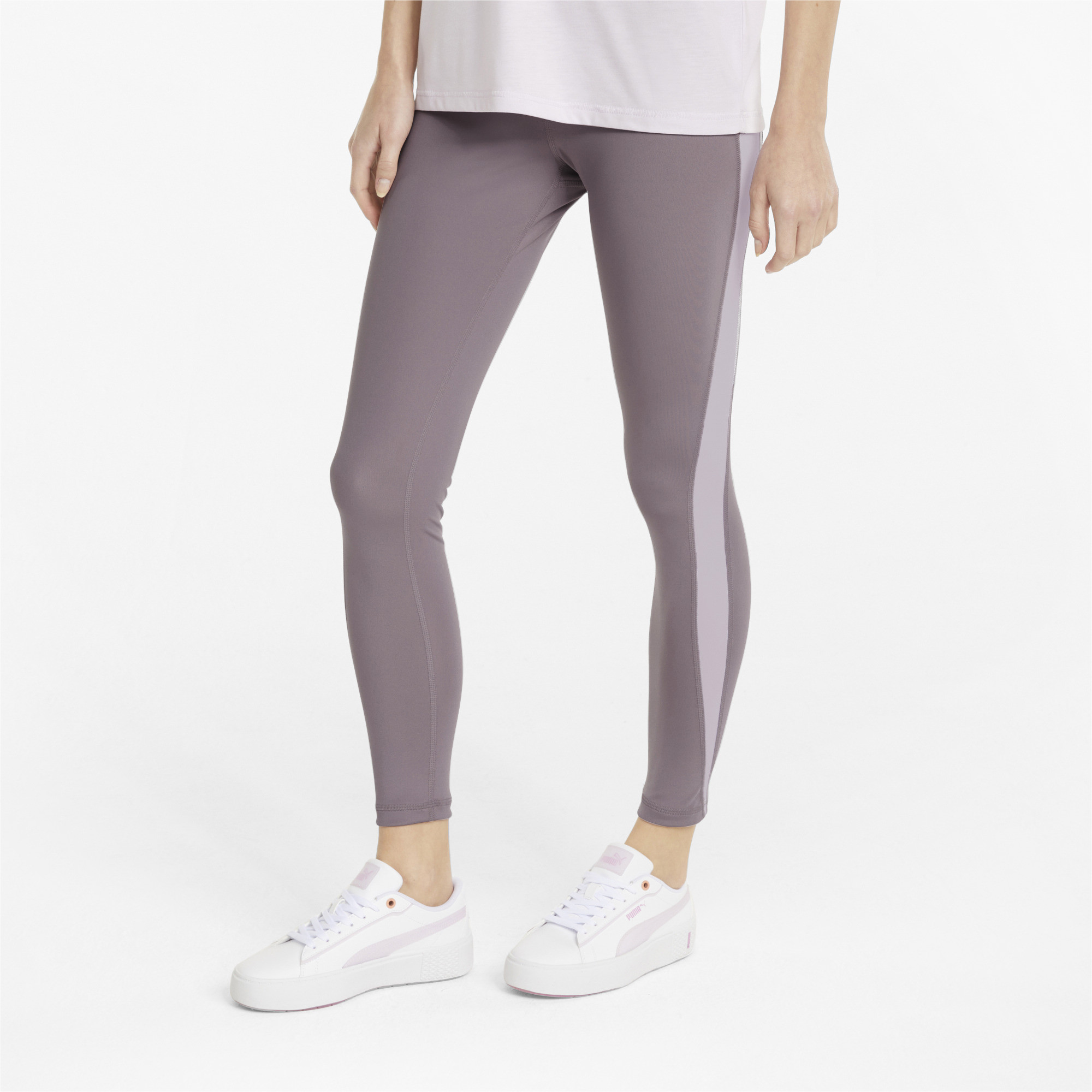 фото Леггинсы женские puma evostripe high-waist 7/8 tights фиолетовые s