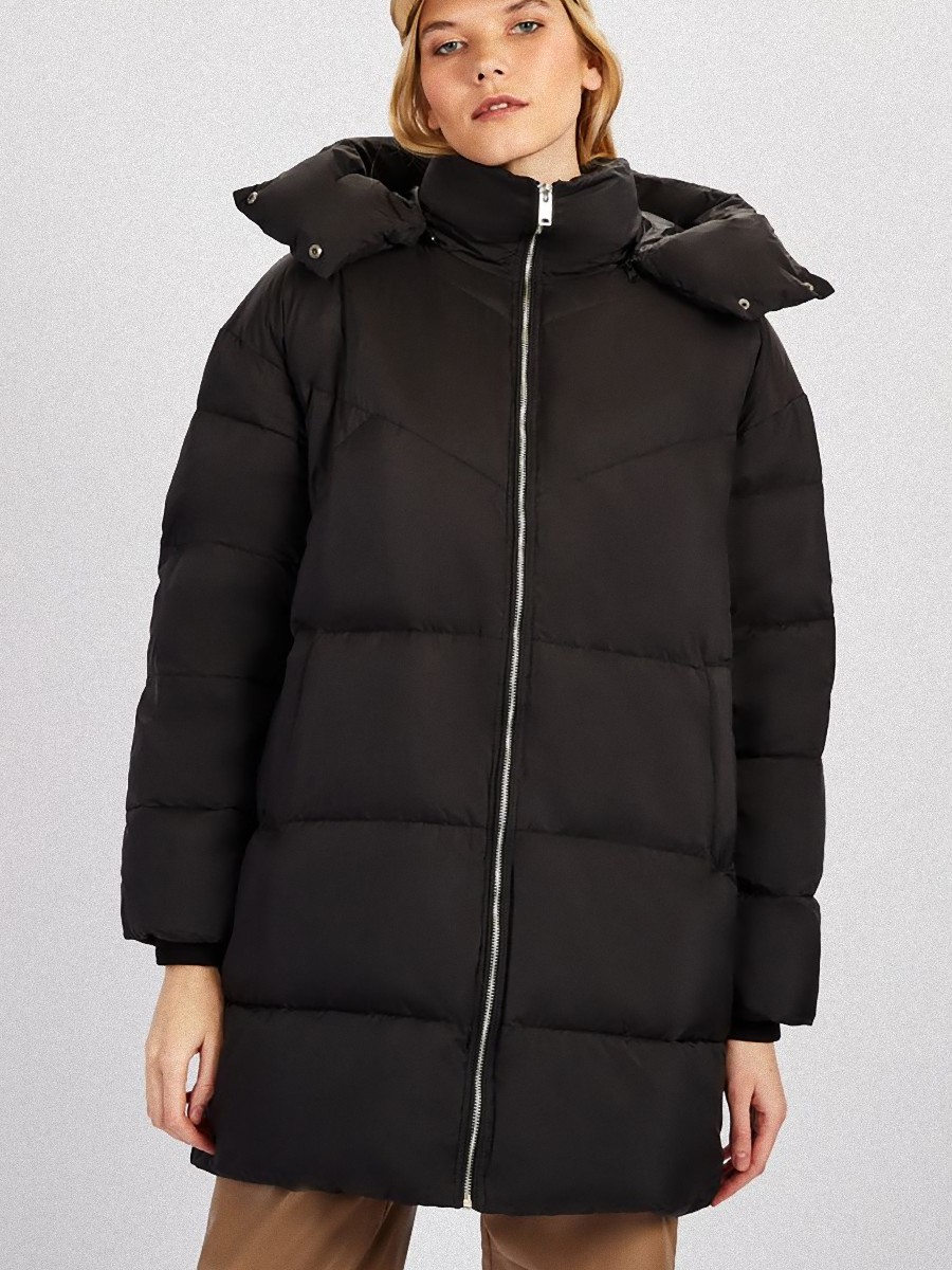 

Куртка женская Baon B0122502 черная 2XL, Черный, B0122502