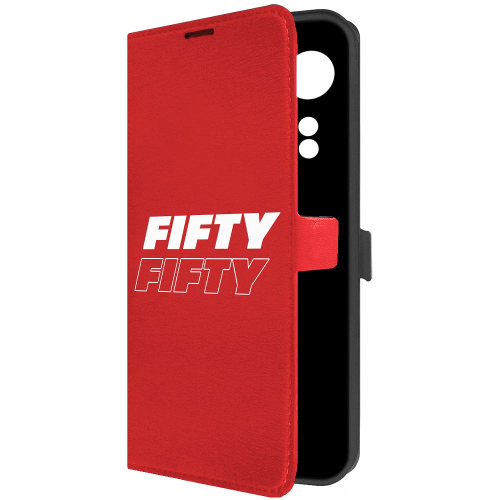

Чехол-книжка Krutoff Eco Book для Oppo A78 4G Fifty Fifty красный