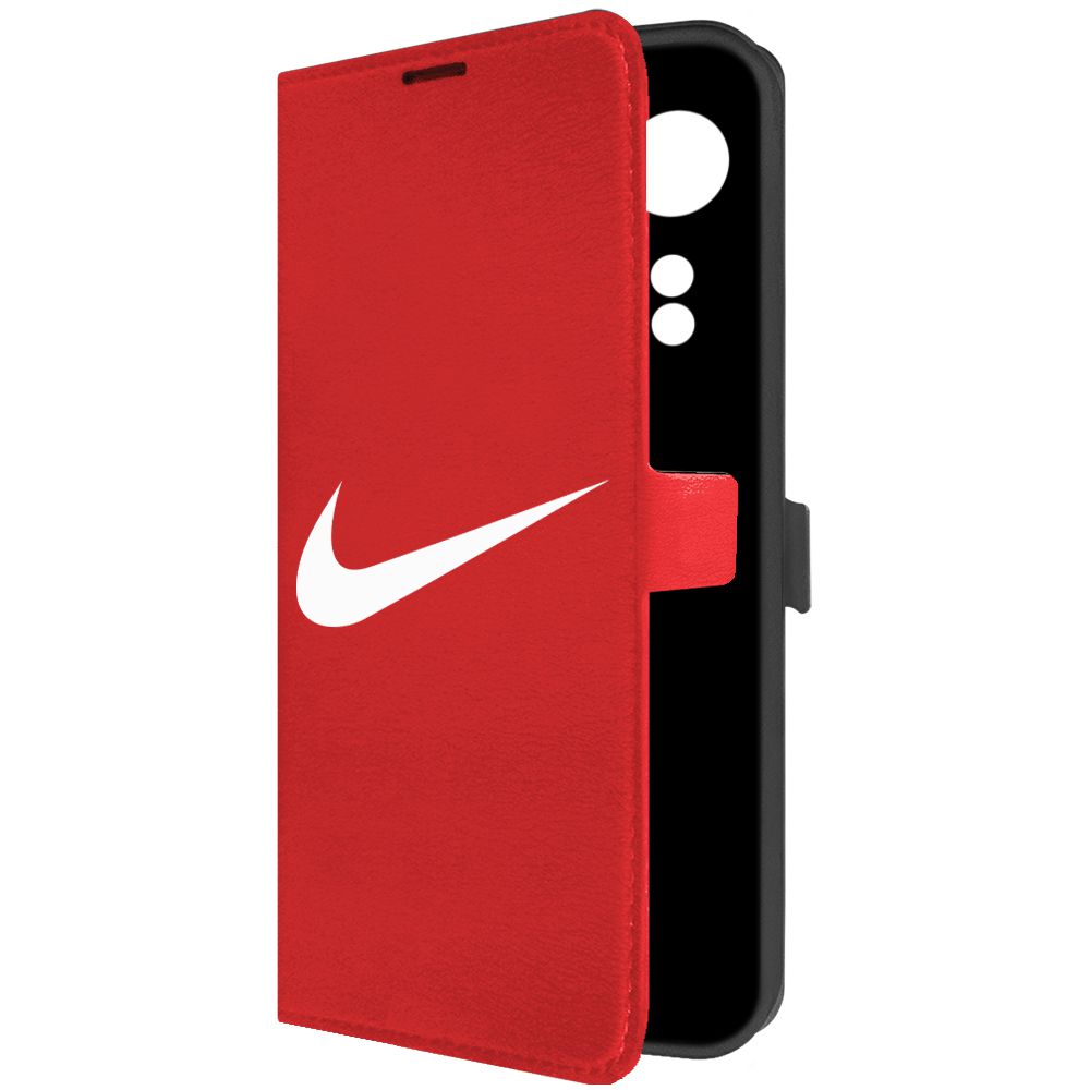

Чехол-книжка Krutoff Eco Book для Oppo A78 4G Nike красный