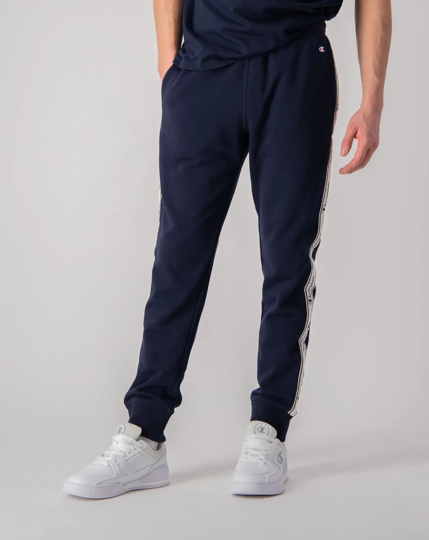 Спортивные брюки мужские Champion Rib Cuff Pants синие 2XL