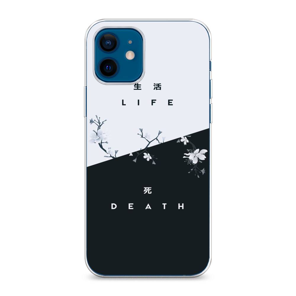 фото Силиконовый чехол "life and death" на apple iphone 12 mini awog