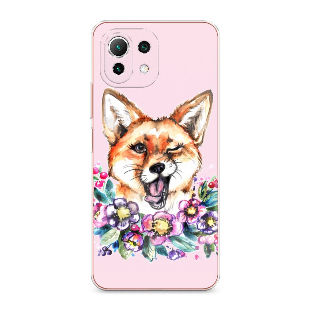 

Чехол Awog на Xiaomi Mi 11 Lite/5G NE "Подмигивающая лиса", Разноцветный, 311750-10