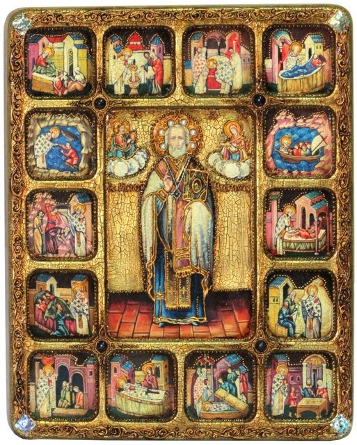 фото Икона святитель николай, архиепископ мир ликийский (мирликийский), чудотворец 999-rti-739m мастерская раздолье