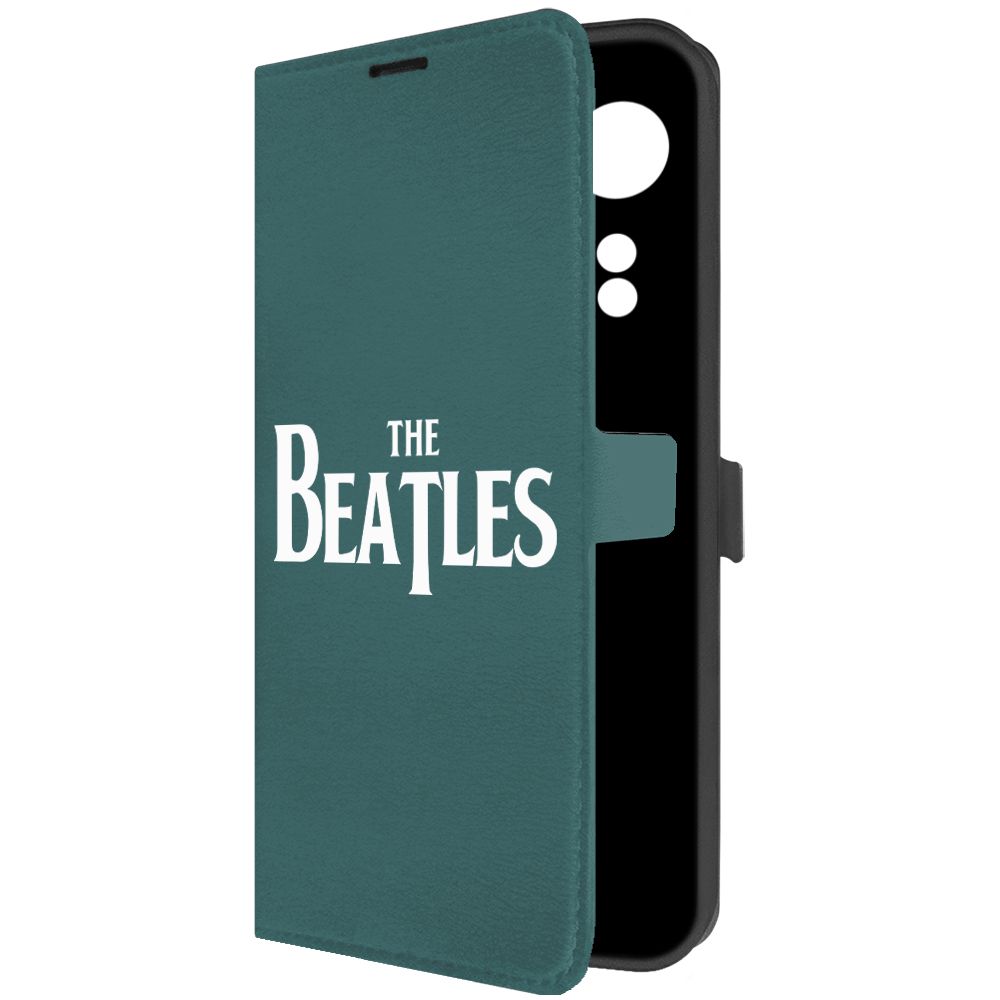 

Чехол-книжка Krutoff Eco Book для Oppo A78 4G Beatles зелёный опал, Зеленый