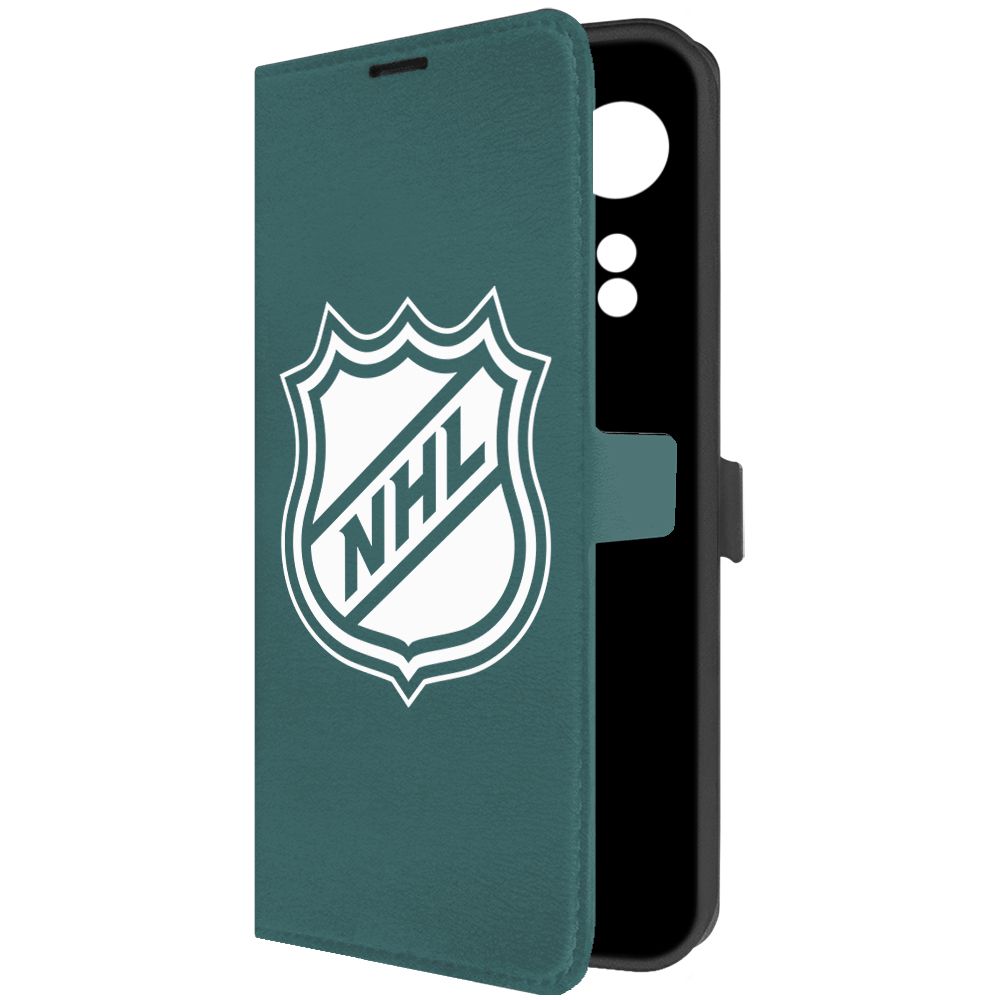 

Чехол-книжка Krutoff Eco Book для Oppo A78 4G NHL зелёный опал, Зеленый