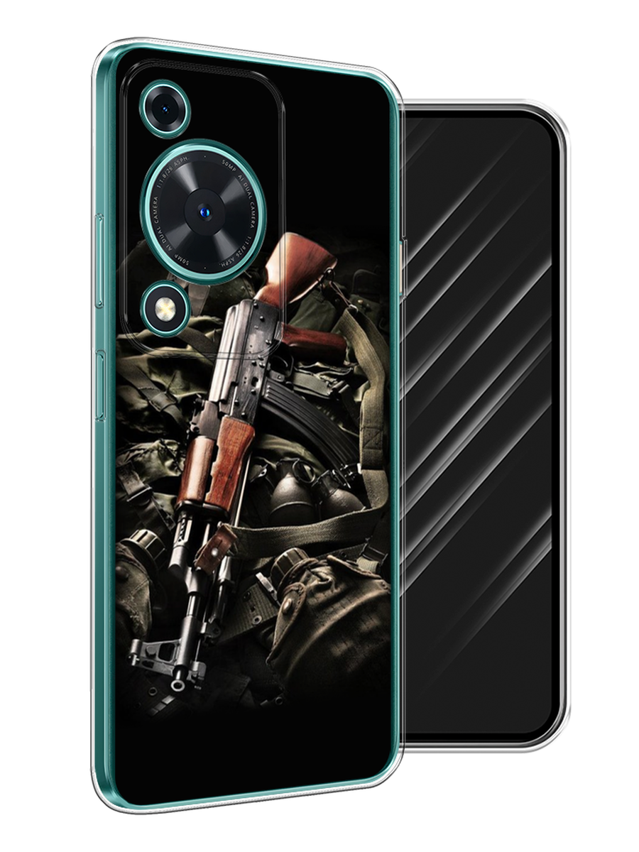 

Чехол Awog на Huawei Nova Y72 "Автомат", Черный;коричневый;серый, 6123650-1