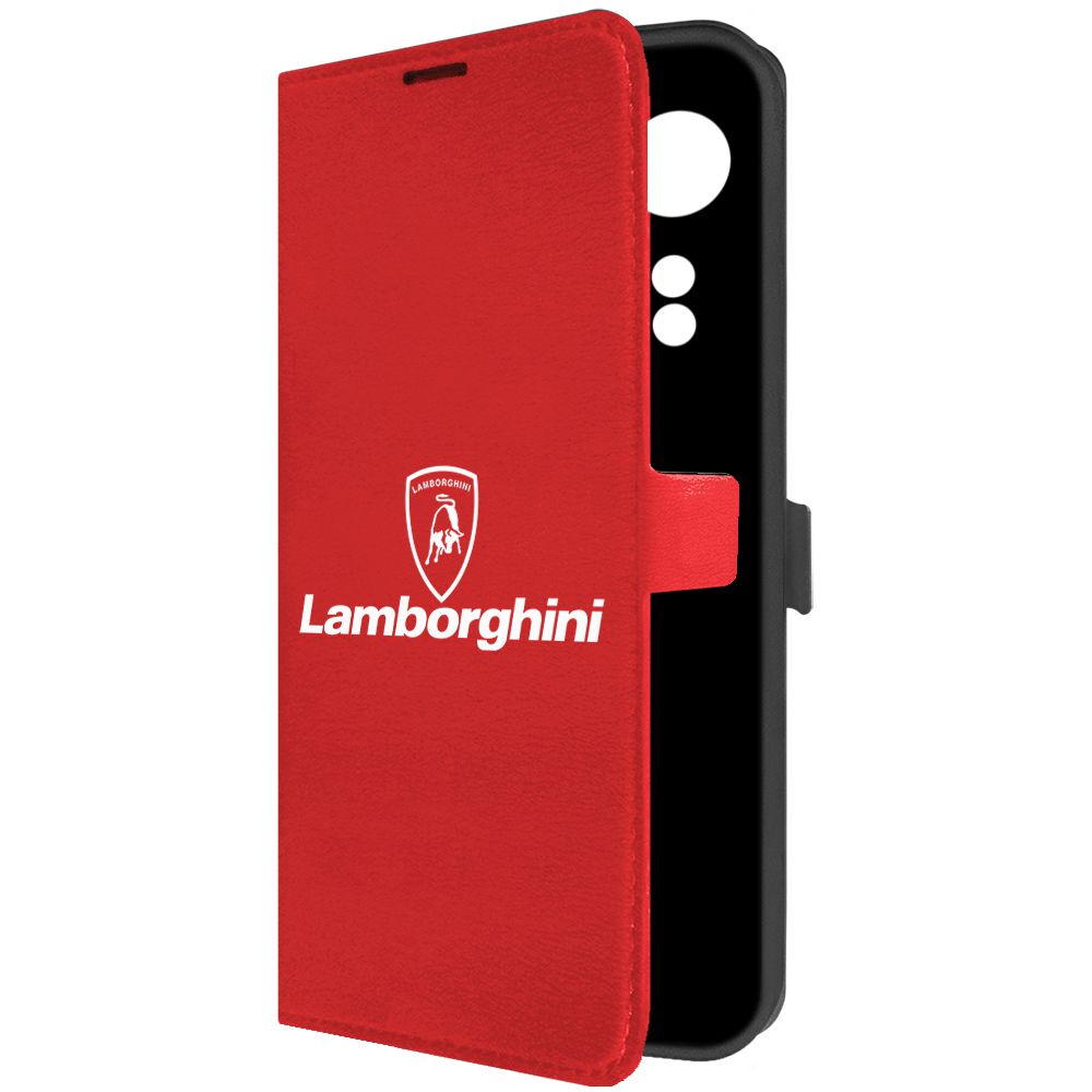 

Чехол-книжка Krutoff Eco Book для Oppo A58 4G Lamborghini красный