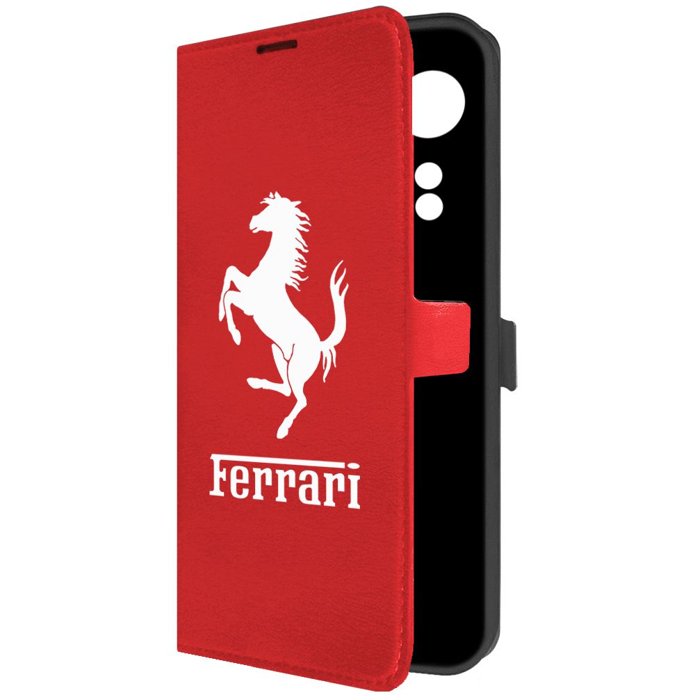 

Чехол-книжка Krutoff Eco Book для Oppo A58 4G Ferrari красный