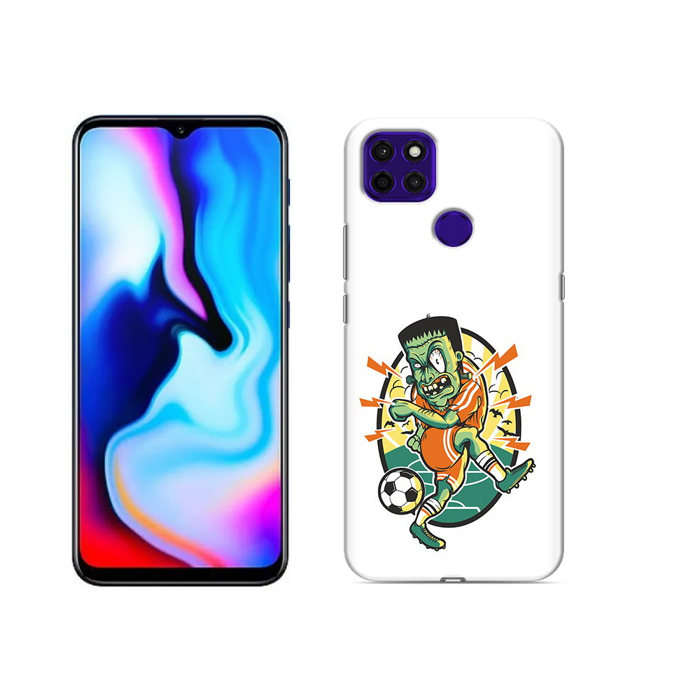 

Чехол MyPads Tocco для Lenovo K12 Pro зомби футболист, Прозрачный, Tocco