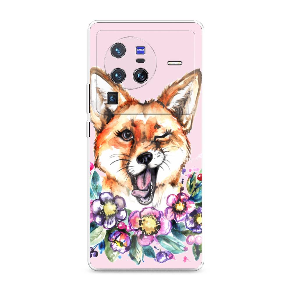 

Чехол Awog на Vivo X80 Pro "Подмигивающая лиса", Разноцветный, 266650-10
