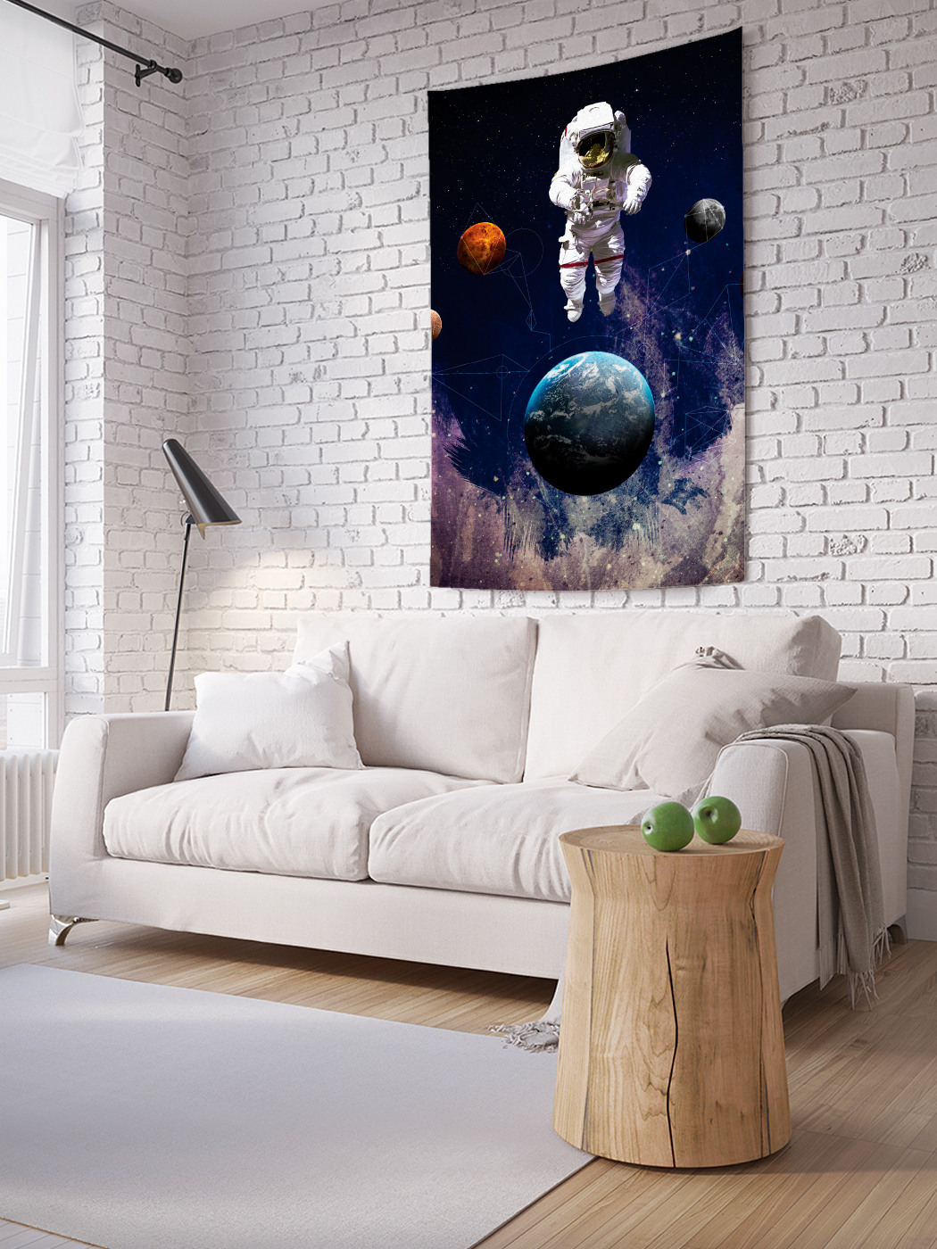 

Вертикальное фотопанно на стену JoyArty Круг планет 100x150 см, Круг планет