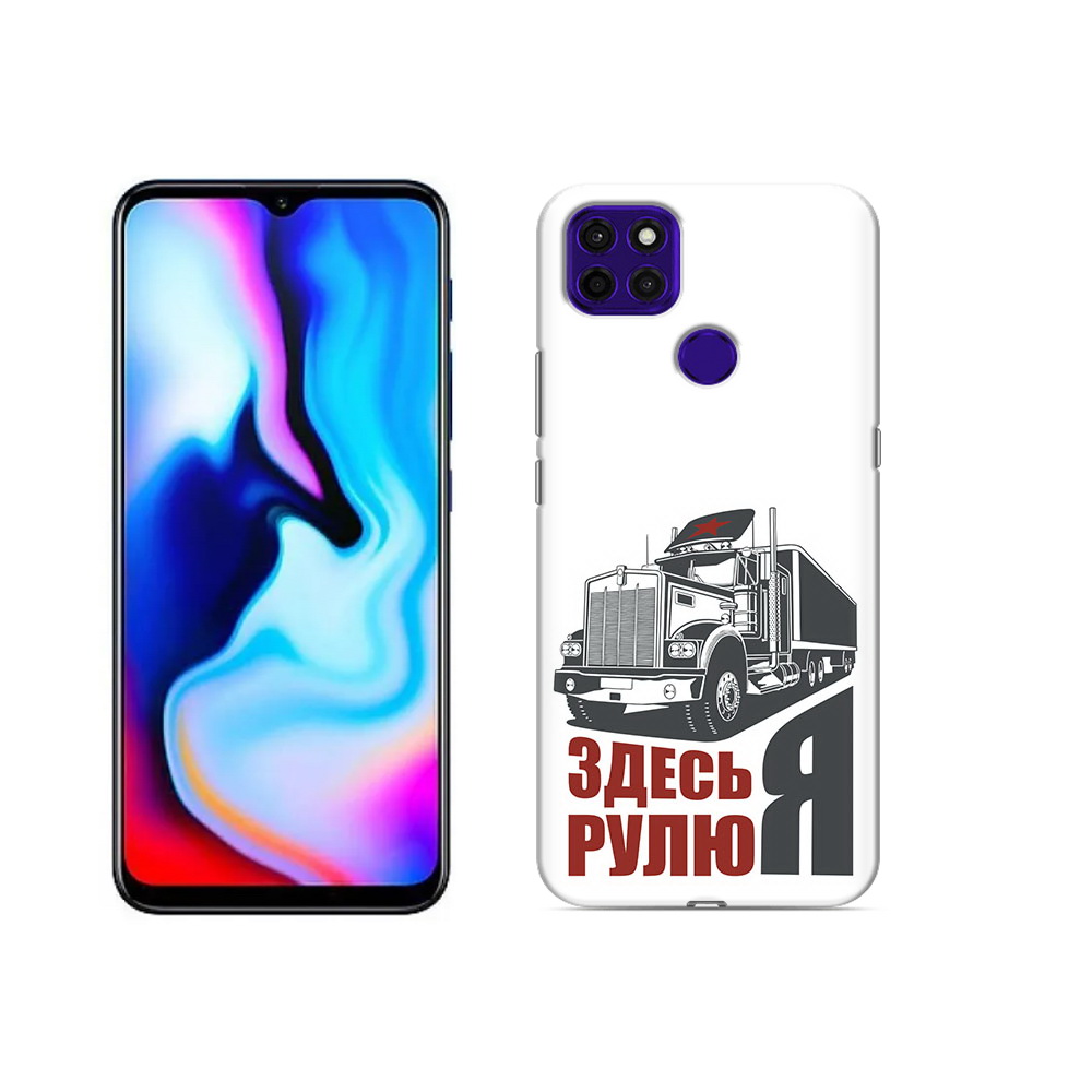 

Чехол MyPads Tocco для Lenovo K12 Pro здесь я рулю, Прозрачный, Tocco