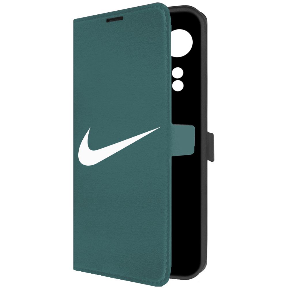 

Чехол-книжка Krutoff Eco Book для Oppo A58 4G Nike зелёный опал, Зеленый