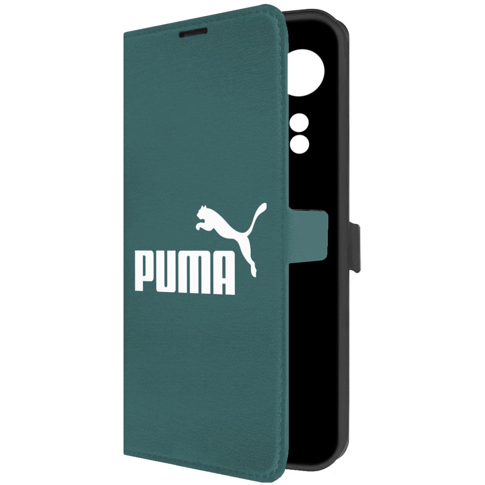 

Чехол-книжка Krutoff Eco Book для Oppo A58 4G Puma зелёный опал, Зеленый