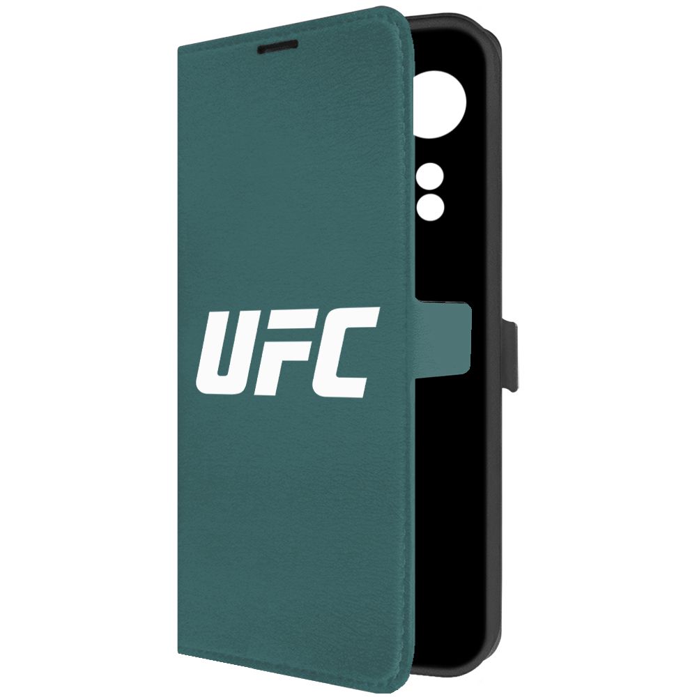 

Чехол-книжка Krutoff Eco Book для Oppo A58 4G UFC (зелёный опал), Зеленый