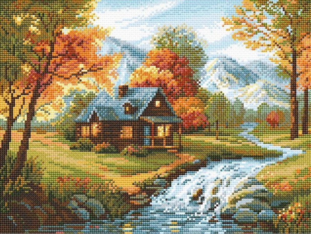 

Алмазная вышивка Риолис Осенний пейзаж АМ0067