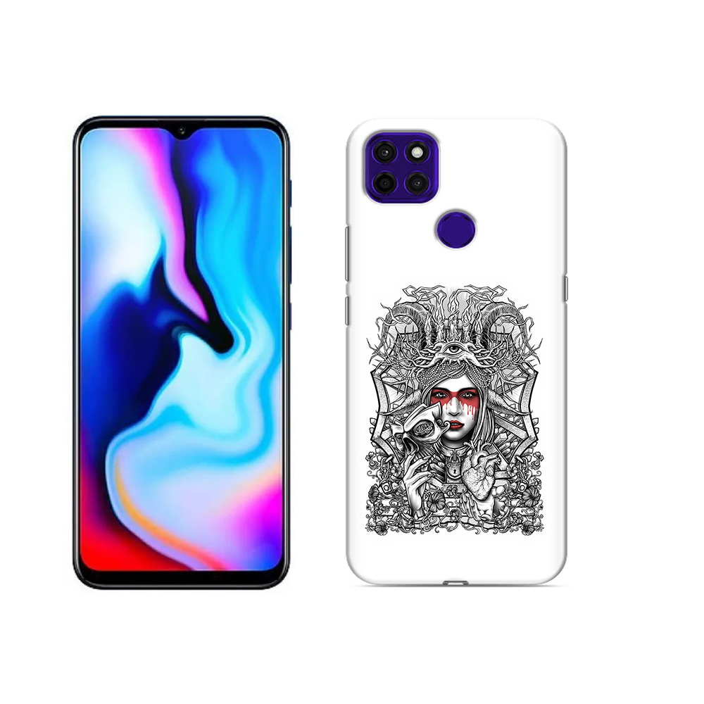 

Чехол MyPads Tocco для Lenovo K12 Pro грусная девушка, Прозрачный, Tocco