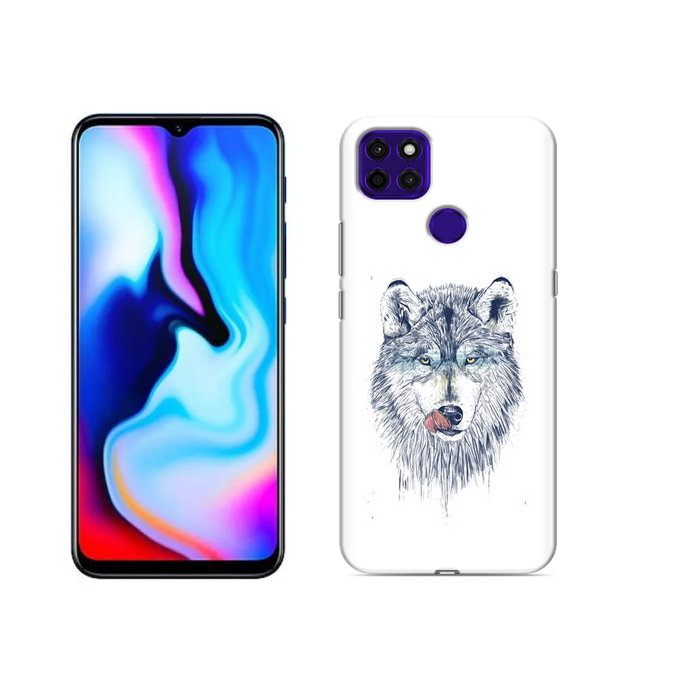 

Чехол MyPads Tocco для Lenovo K12 Pro голодгый волк, Прозрачный, Tocco