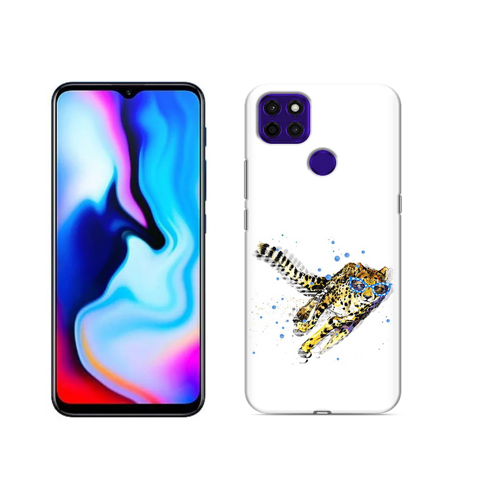 

Чехол MyPads Tocco для Lenovo K12 Pro гепард в очках, Прозрачный, Tocco