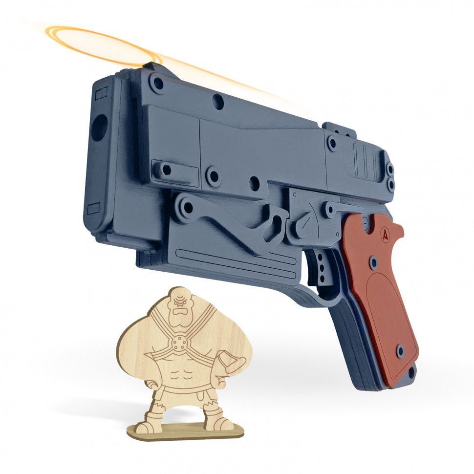 Резинкострел игрушечный Arma.toys Пистолет Fallout подвижный затвор, предохранитель AT041 резинкострел arma toys пистолет стечкина макет апс at009k окрашенный