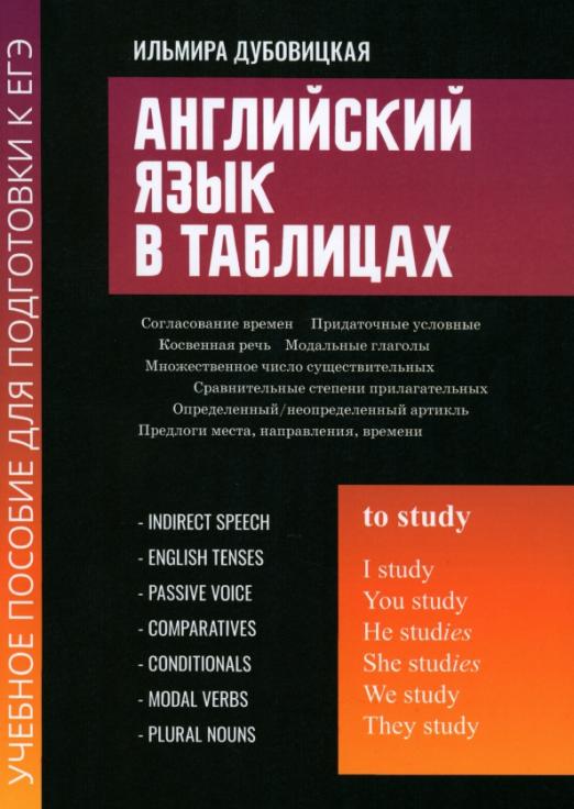 

Английский язык в таблицах: учеб. пособие для подгот.к ЕГЭ