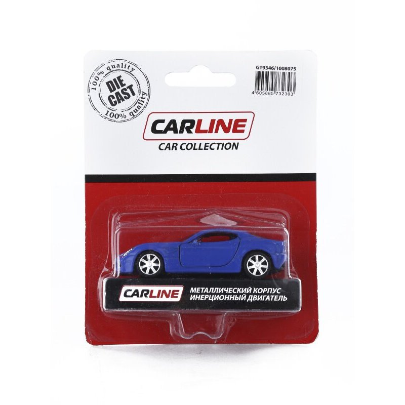 Машинка CARLINE, 1:64, GT9346, металл, инерционная