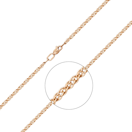 фото Браслет из красного золота с без вставки р. 26 platina jewelry 22-0503-040-1110-17