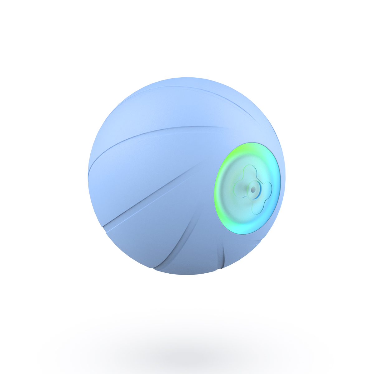 Игрушка для собак Cheerble мяч интерактивная, каучуковая, синий, 5.6 см
