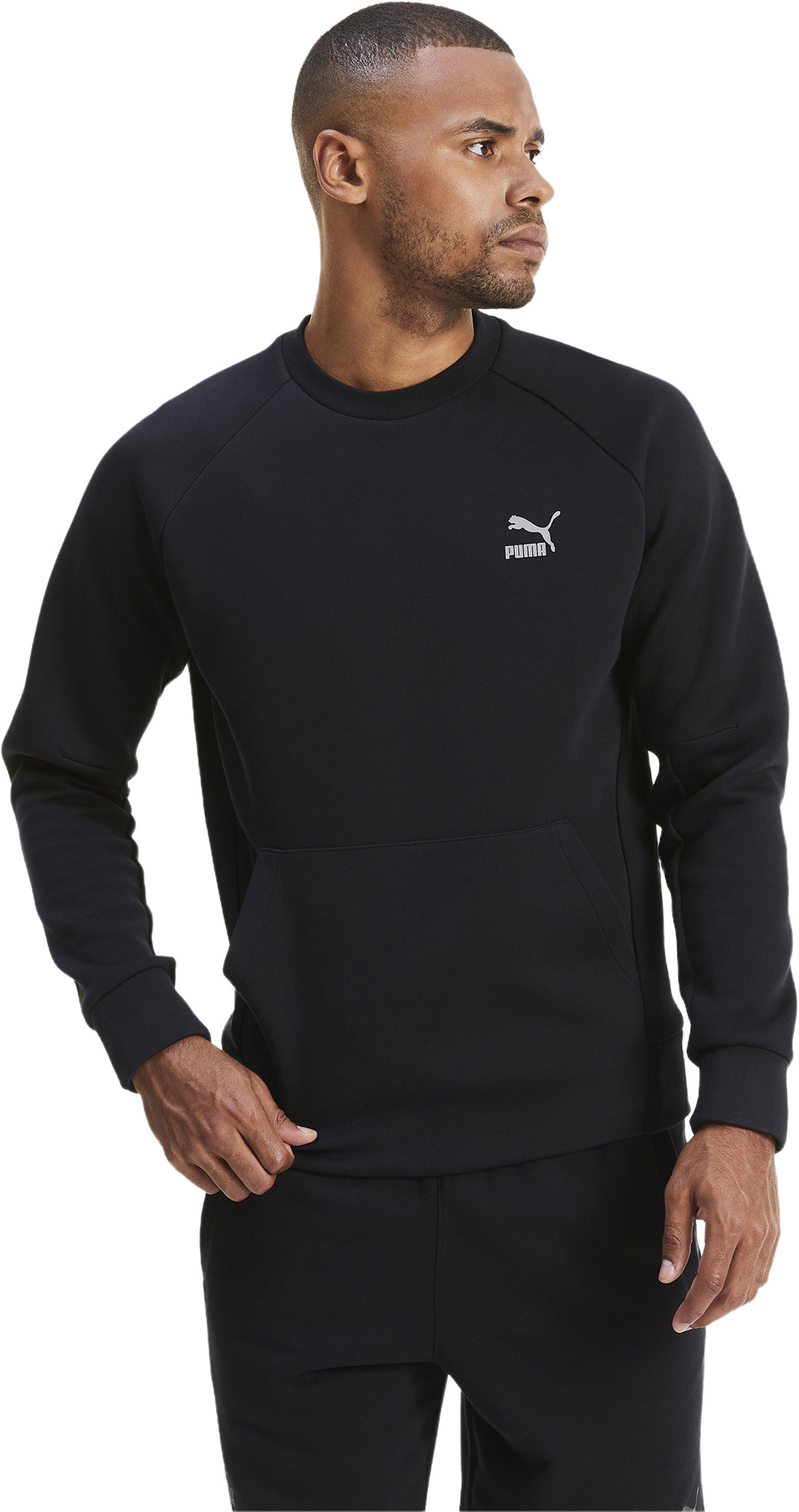 

Свитшот мужской PUMA Classics Tech Crew черный S, Classics Tech Crew