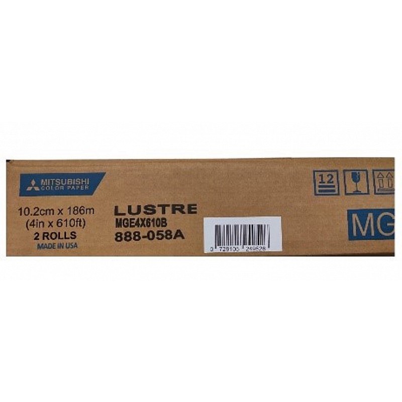 

Набор из 2 шт, Фотобумага Mitsubishi 102L тисненая 10.2cm x 186 Mtr Lustre, Белый