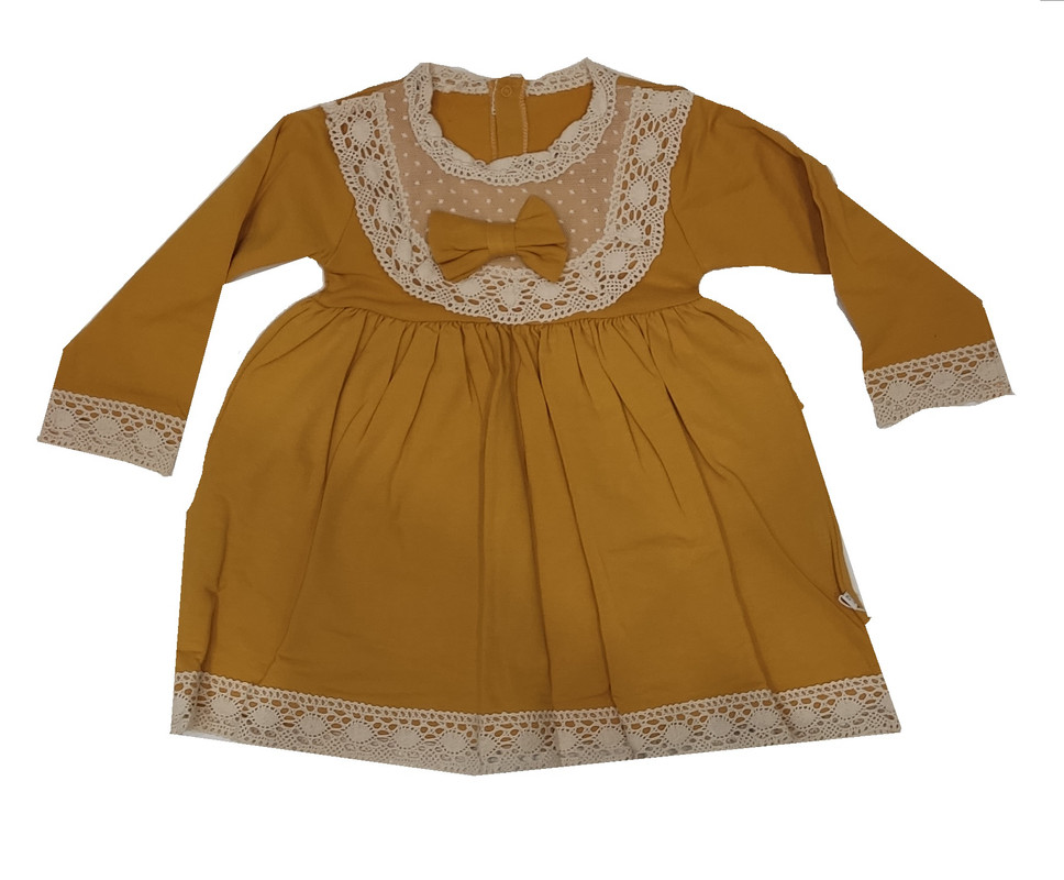 Платье детское Mambi 79135, горчичный, 92