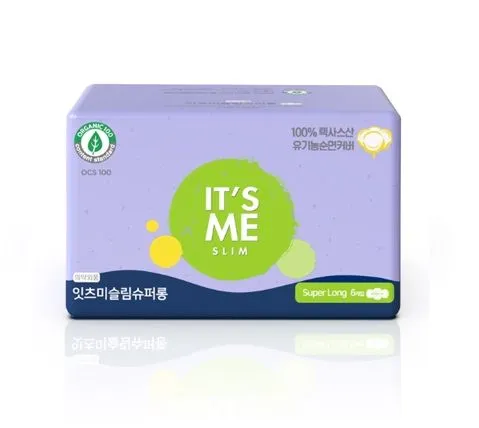 Прокладки женские гигиенические IT'S ME organic cotton slim pads superlong 6шт