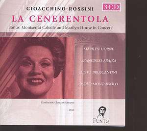 ROSSINI: Cenerentola - Francisco Araiza; Sesto Bruscantini; Paolo Montarsolo; Marilyn Horn