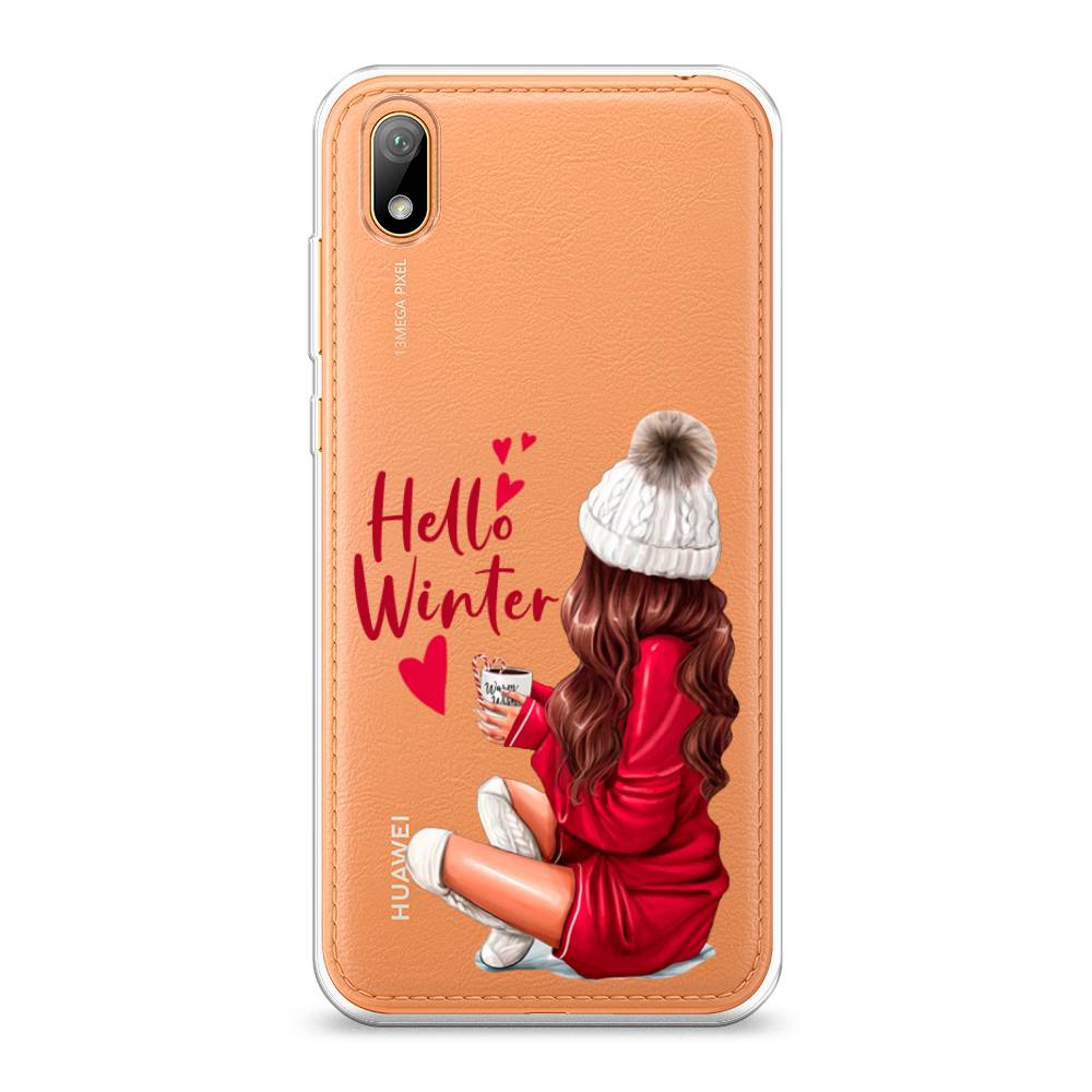 

Чехол на Huawei Y5 2019 "Hello winter", Красный;белый;коричневый, 69050-5