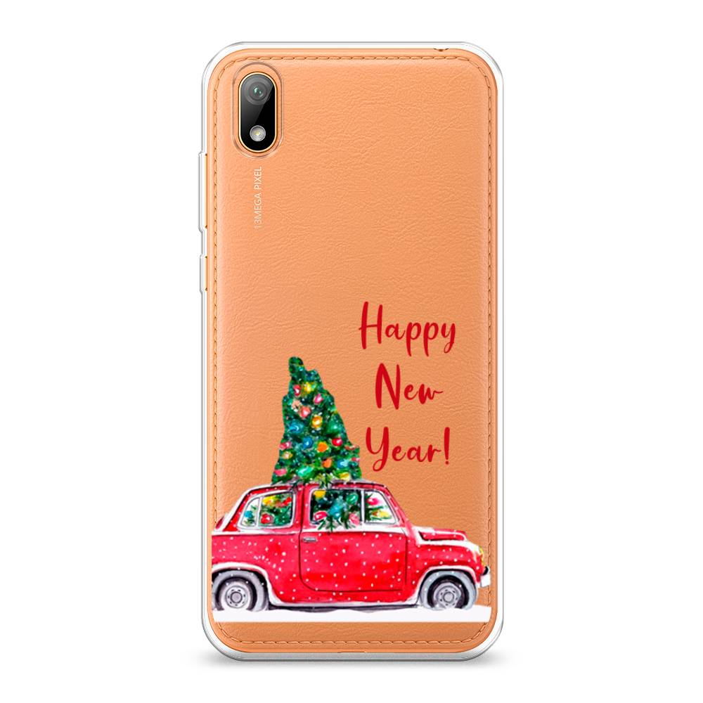 

Чехол на Huawei Y5 2019 "Happy New Year", Красный;зеленый, 69050-5