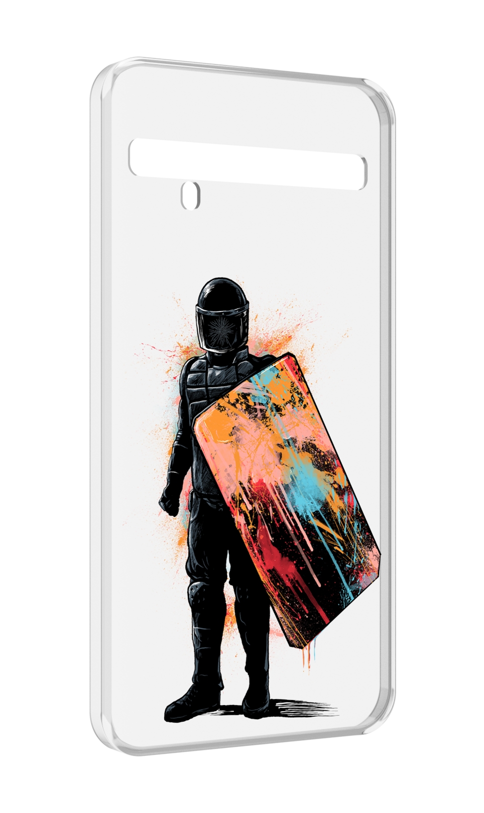 

Чехол MyPads солдат с красочным щитом для TCL 10 Pro / TCL 10 + Plus, Прозрачный, Tocco