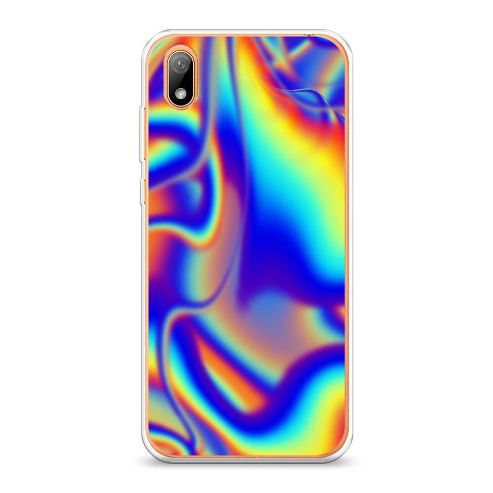 

Чехол на Huawei Y5 2019 "Яркая голограмма", Разноцветный, 69050-3