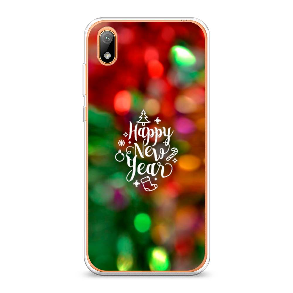 

Чехол на Huawei Y5 2019 "Новый Год на елке", Зеленый;красный;желтый, 69050-5